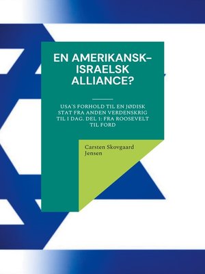 cover image of En amerikansk-israelsk alliance?